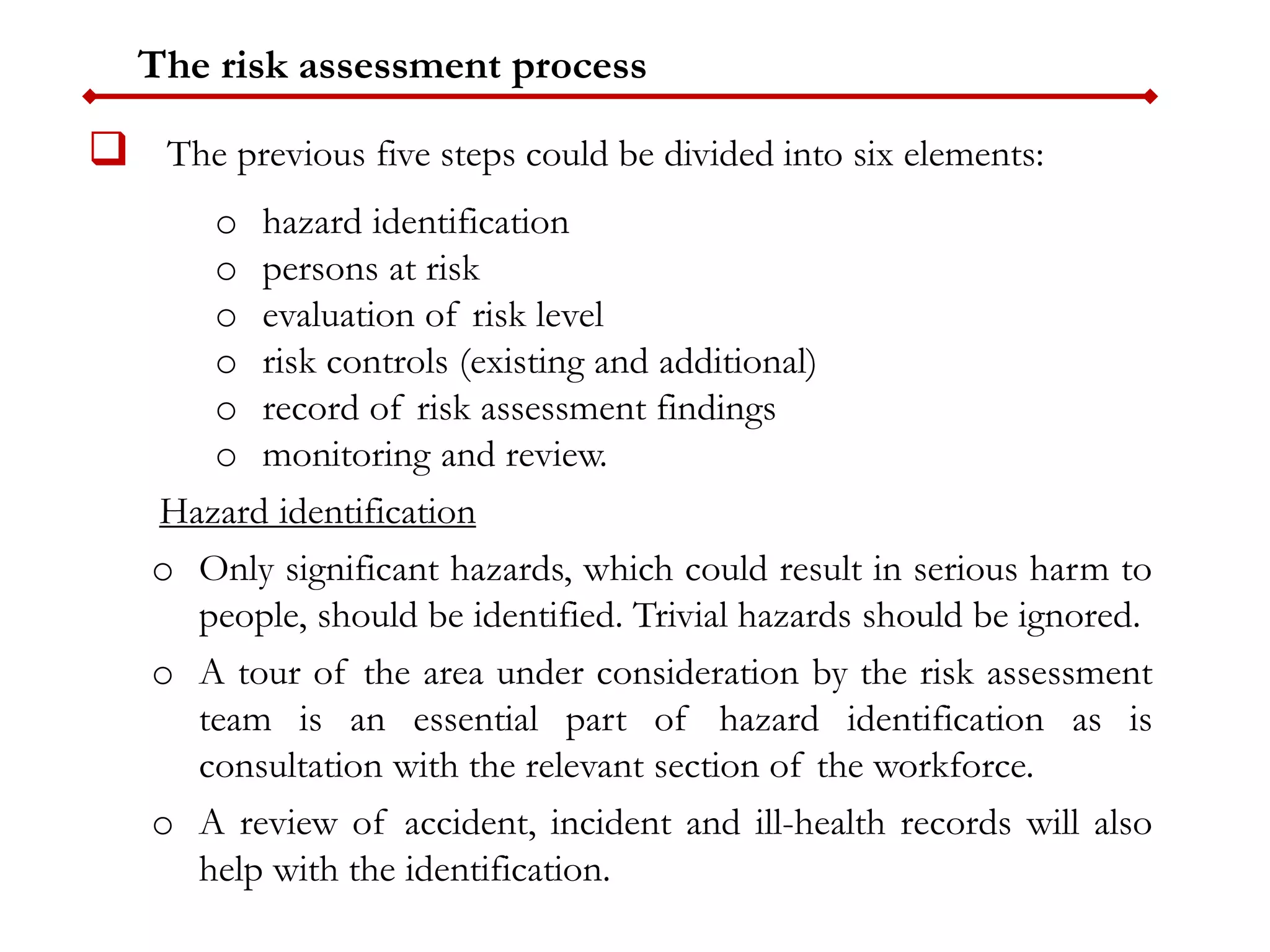Construction Safety Training_Session 10_Risk Assessment, Hierarchy of ...