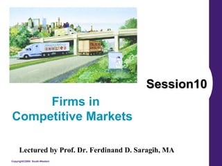 Session10 Firms in Competitive Markets  Lectured by Prof. Dr. Ferdinand D. Saragih, MA 