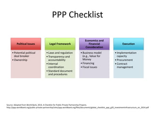 Designing a Sustainable Public-Private Partnership - Session 10 ...