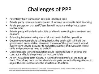 Designing a Sustainable Public-Private Partnership - Session 10 ...