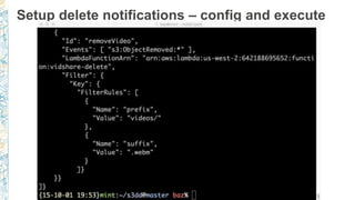 Setup delete notifications – config and execute
 