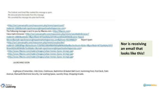 Nor is receiving
an email that
looks like this!
 