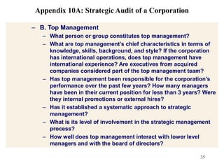 31Evaluation and ControlAudit Steps:Evaluate current performance results