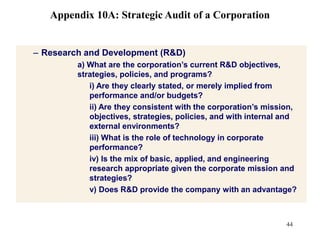 B. Strategic Posture       	