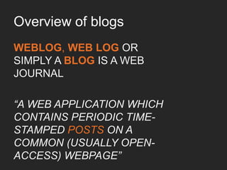 Blogging: a phenomenon for a new generation?
	

Cincinnati Enquirer	

 