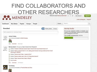 … FIND PUBLICATIONS OF YOUR PEERS
 