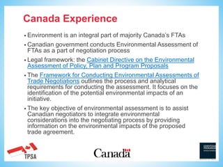 Session 11.2 - Environment-related Provisions in FTAs - Prepared by R ...