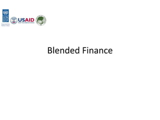 Blended Finance
 