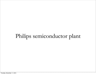 Philips semiconductor plant
Thursday, November 11, 2010
 