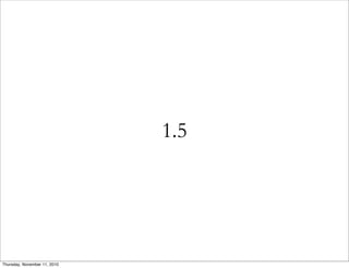 1.5
Thursday, November 11, 2010
 