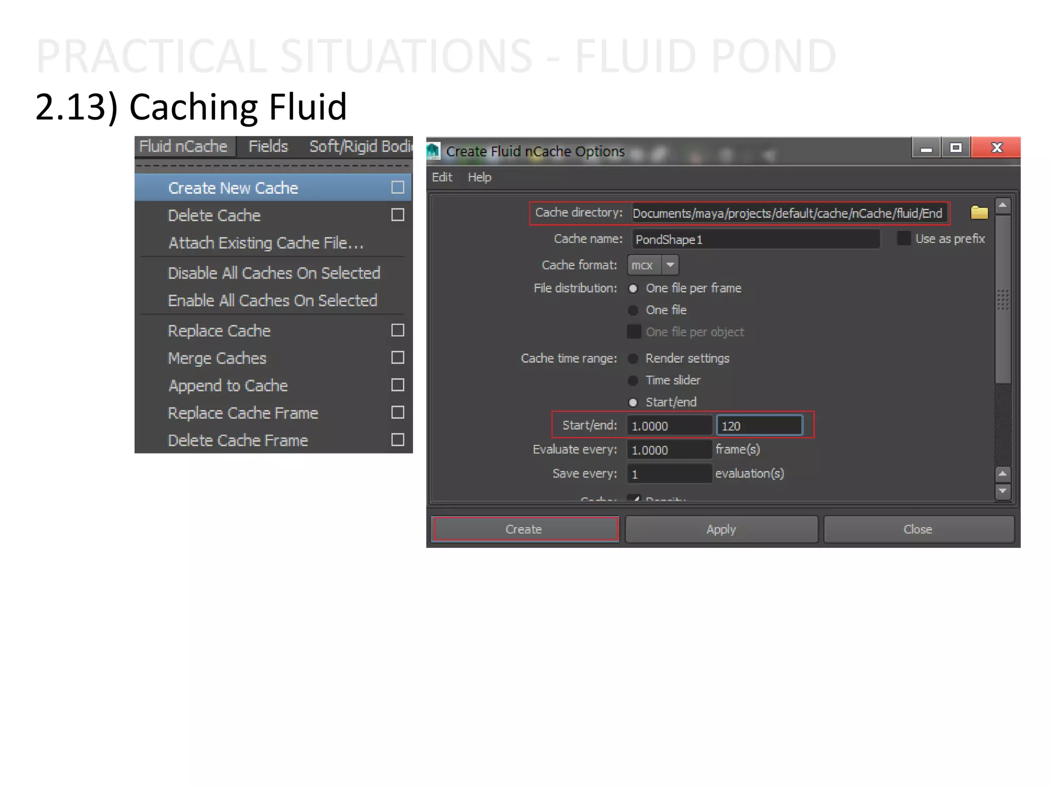 PRACTICAL SITUATIONS - FLUID POND
2.13) Caching Fluid
 