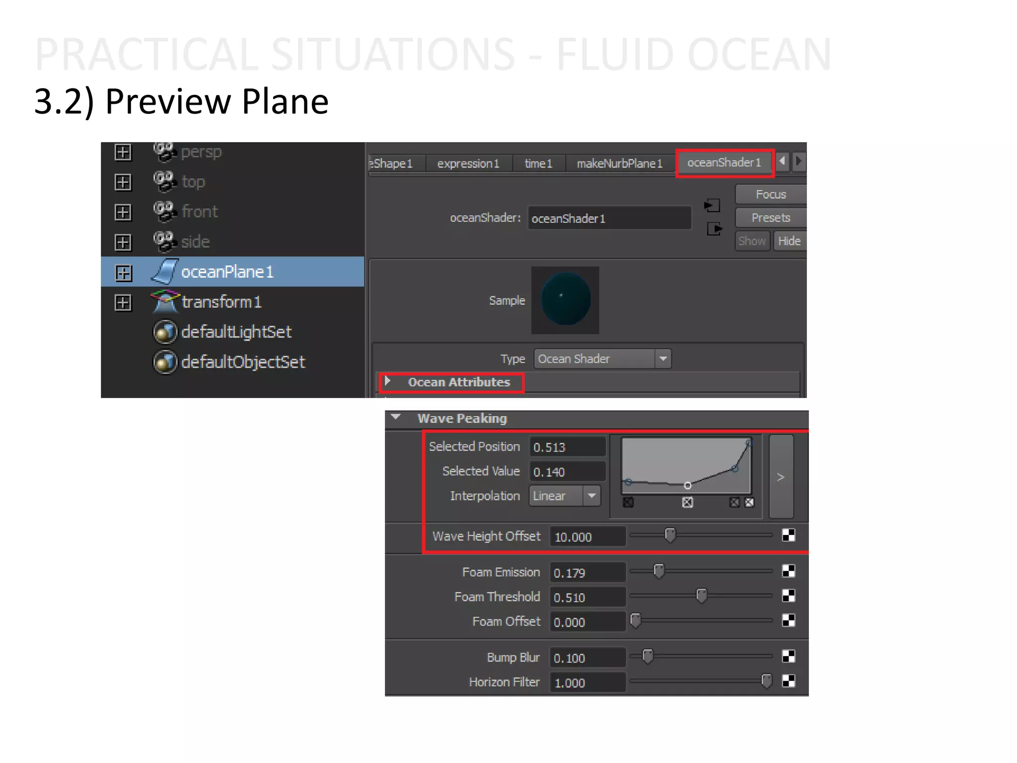 3.2) Preview Plane
PRACTICAL SITUATIONS - FLUID OCEAN
 