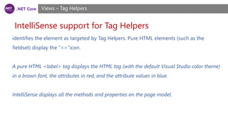 Intellisense Displays .NET Core, ASP.NET Core Course, Session 12 | PDF
