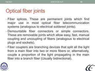 Fiber optics power launching coupling Amirkabir university | PDF