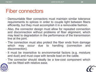 Fiber optics power launching coupling Amirkabir university | PDF