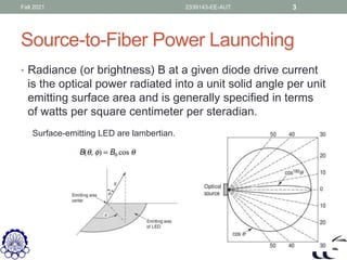 Fiber optics power launching coupling Amirkabir university | PDF