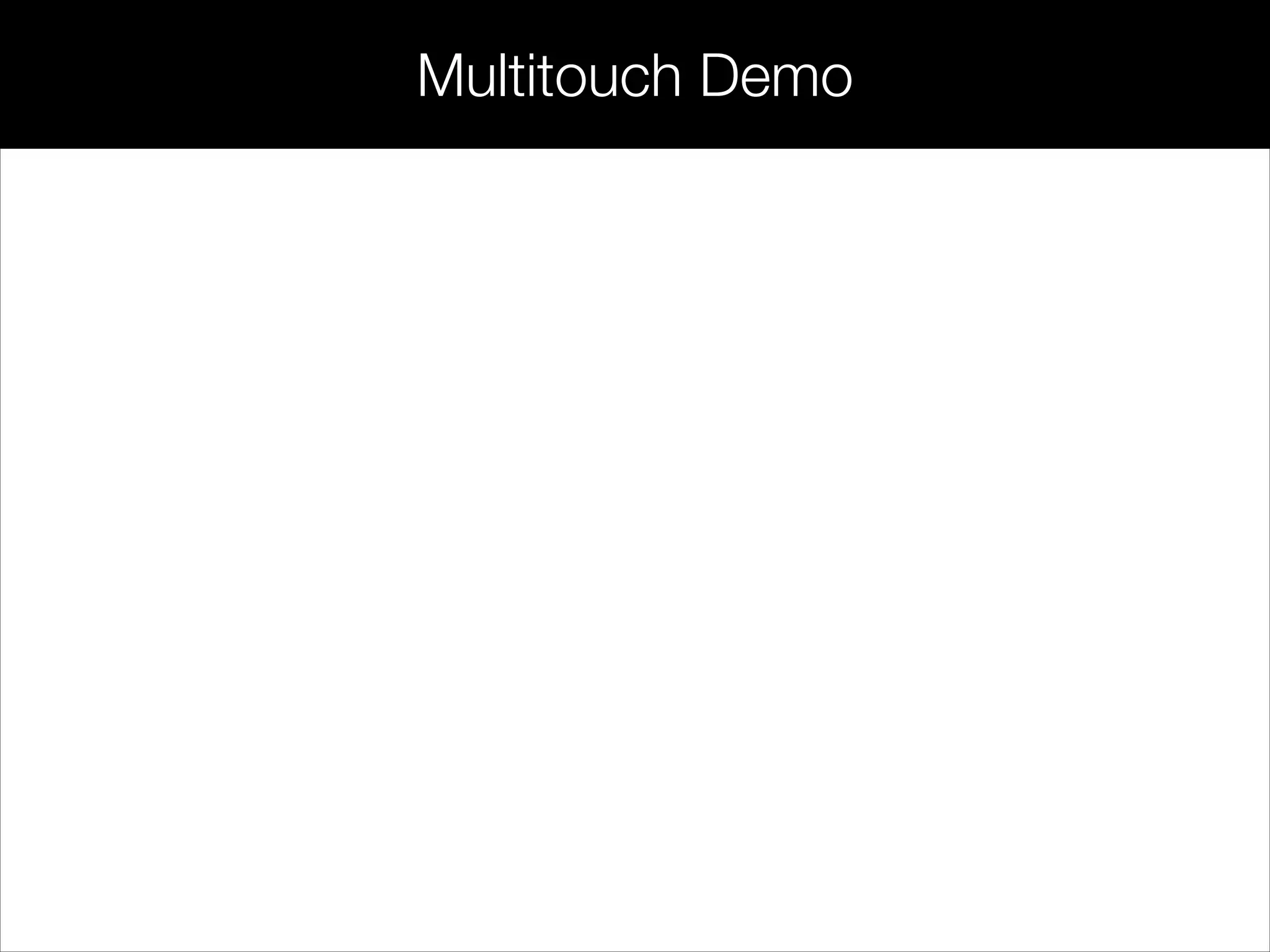 Multitouch Demo
 