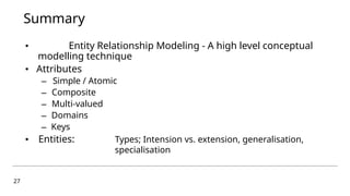 Database Management & Security Modelling | PPTX