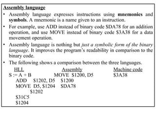 Assembly language programming implemenation | PPT