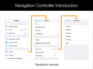 Session 13 - Working with navigation and tab bar | PDF