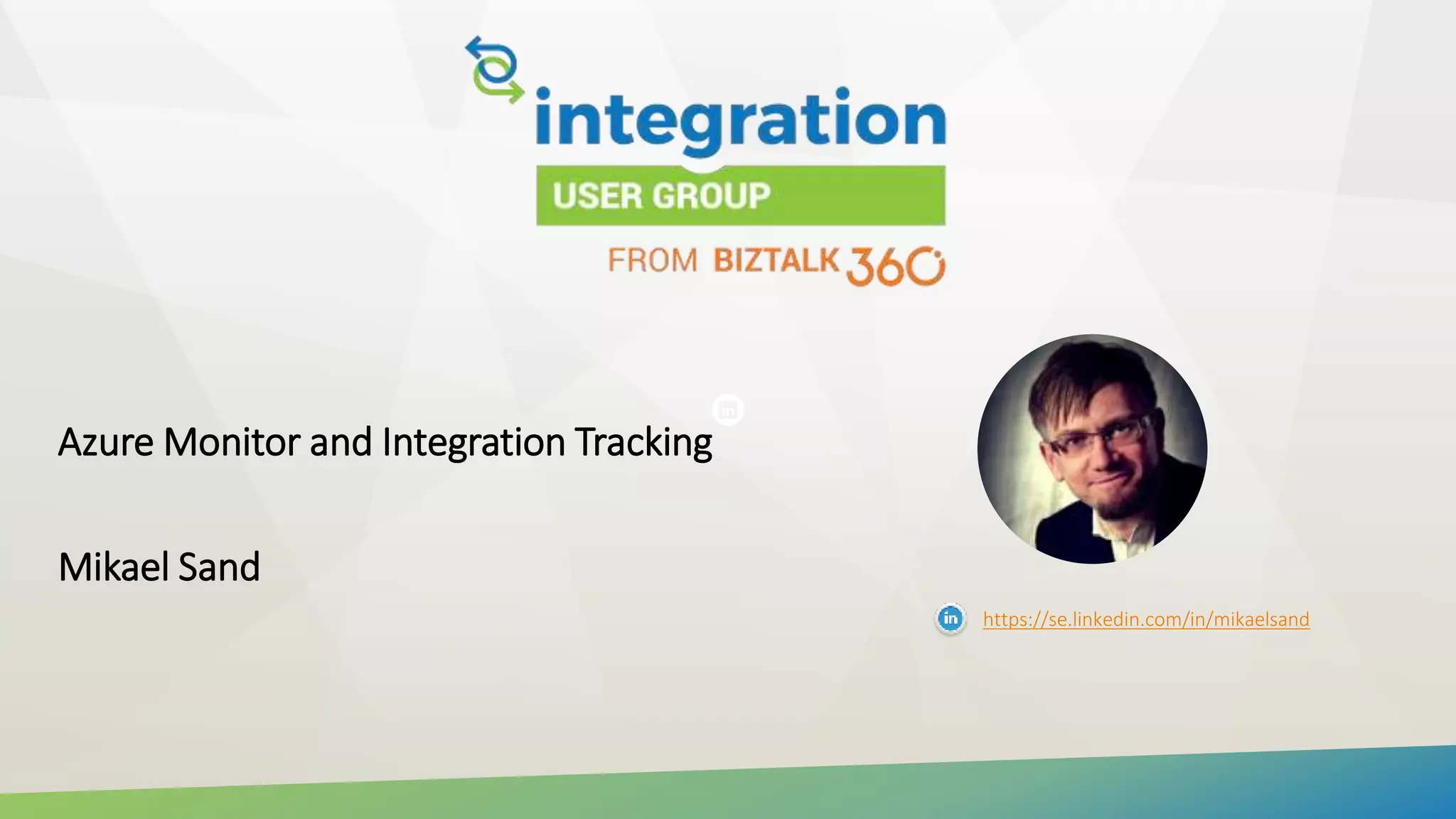 Azure Monitor and Integration Tracking | PPT