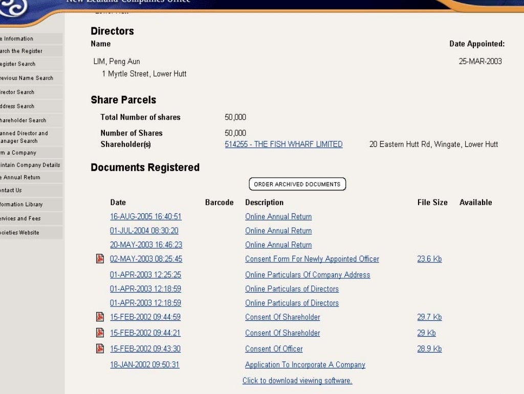 New Zealand Companies Office