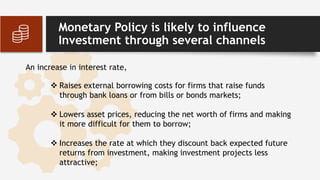 Transmission Mechanism of Monetary Policy | PPTX