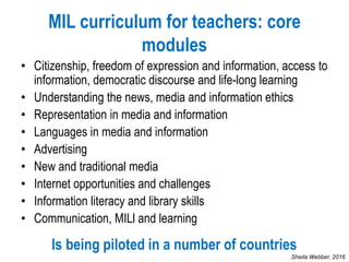 Information Literacy in Europe, MIL and Sustainable Development goals