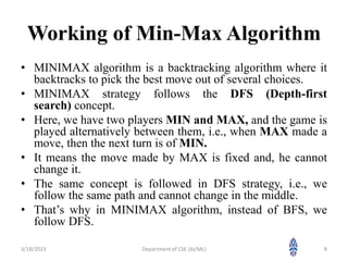 AI_Session 14 Min Max Algorithm.pptx | Search | Internet