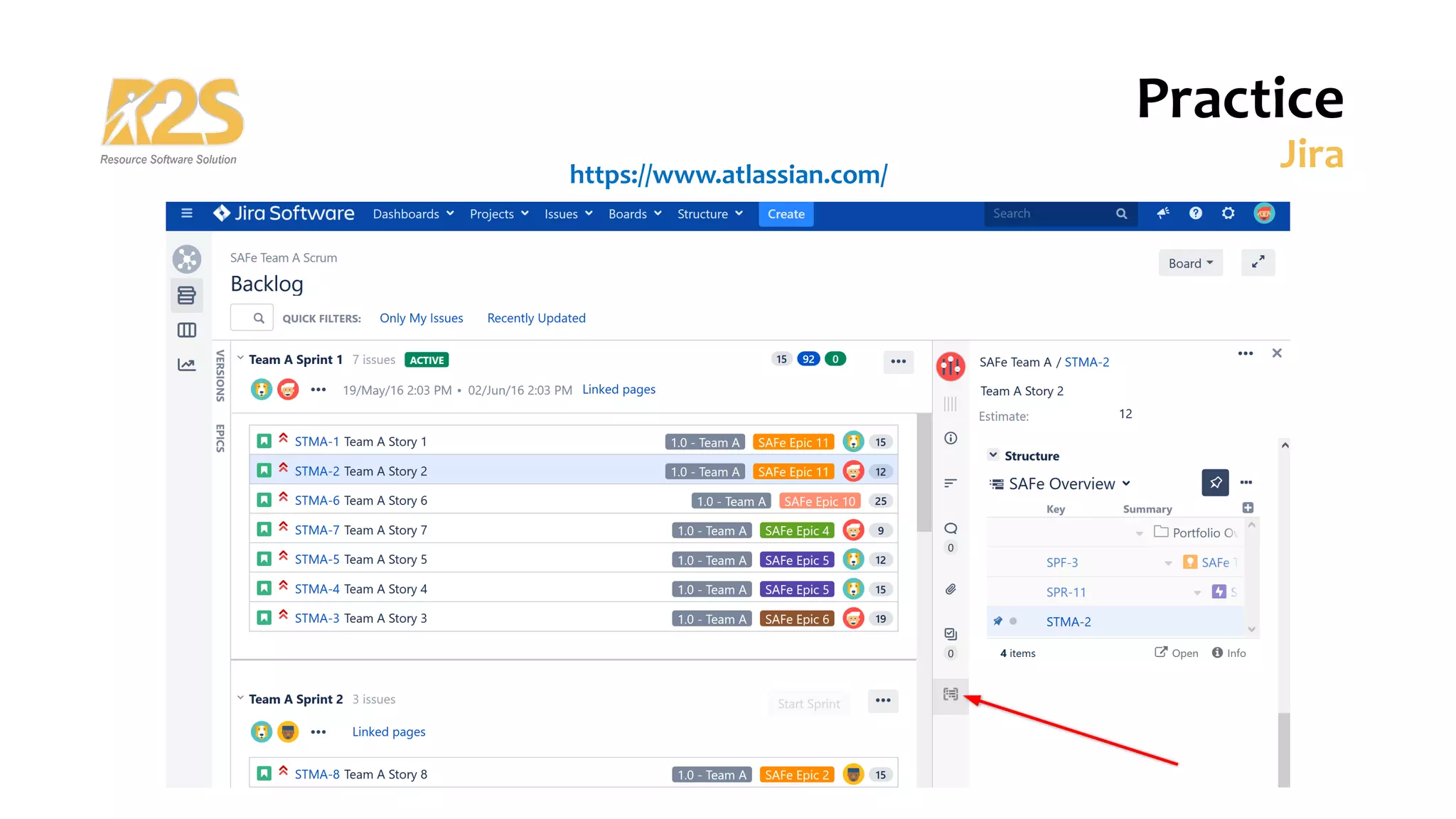 Practice
Jira
https://www.atlassian.com/
 