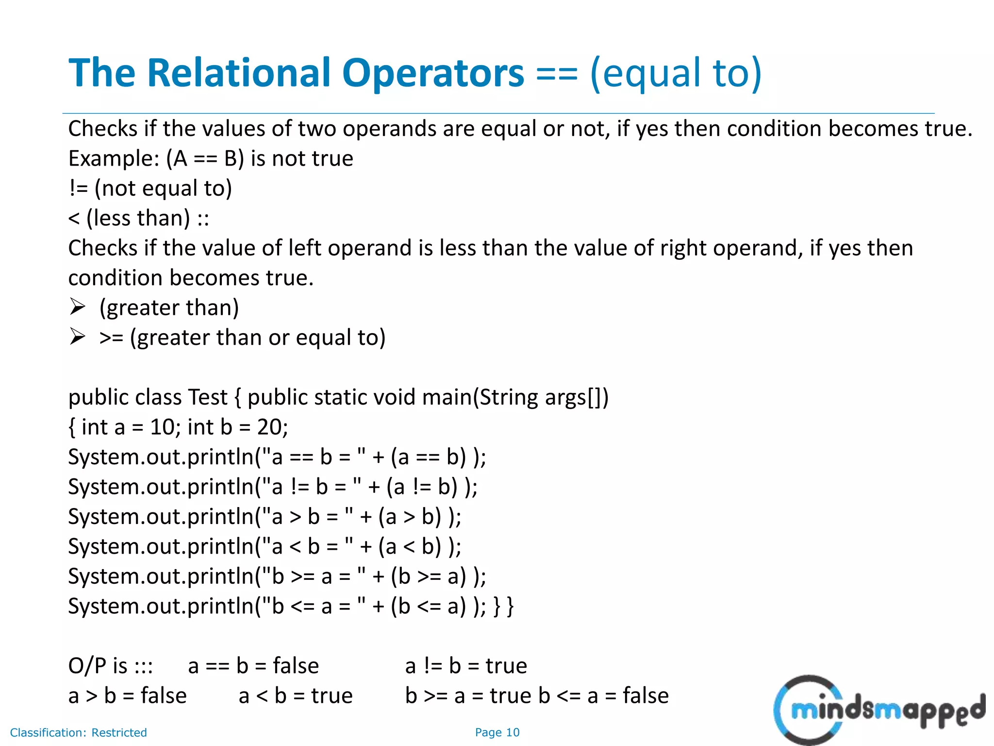 Overview of Java | PPTX | Programming Languages | Computing