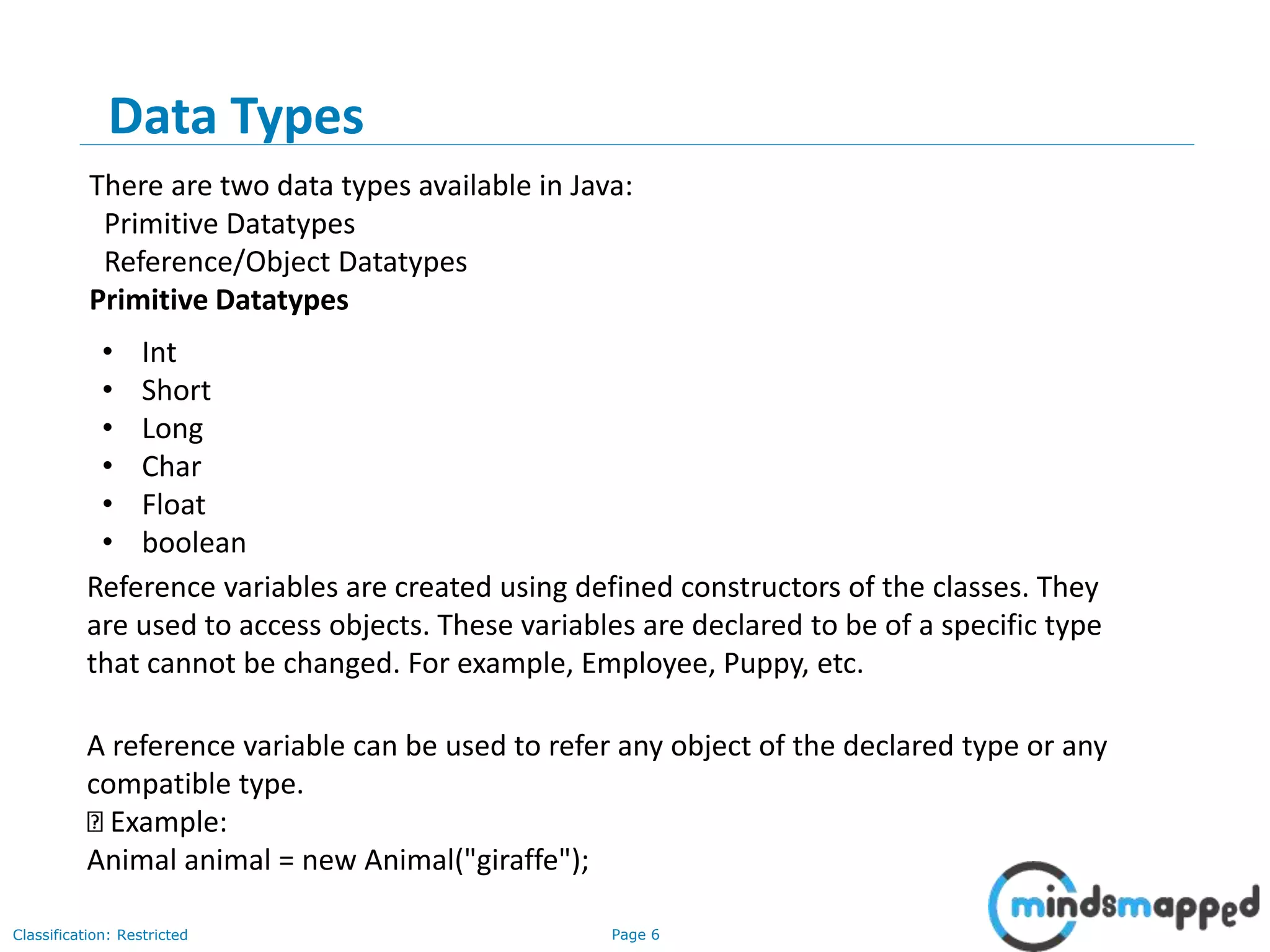 Overview of Java | PPTX | Programming Languages | Computing