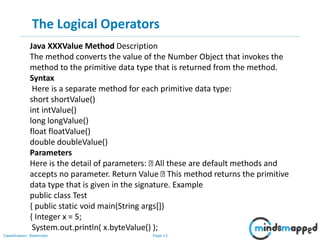Overview of Java | PPT