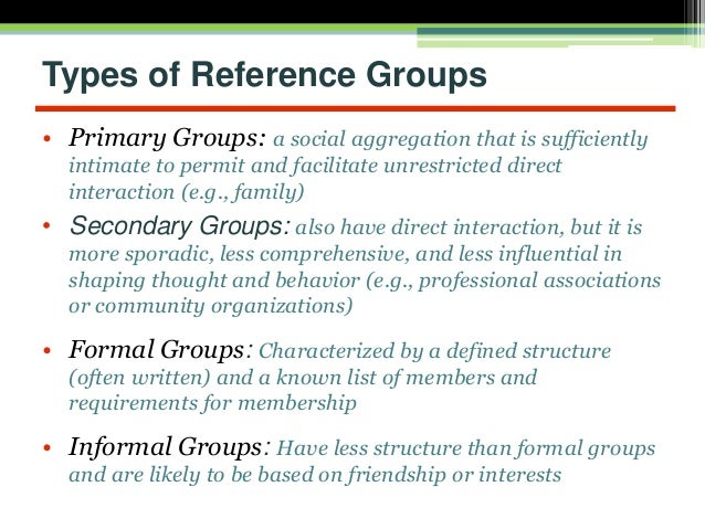 reference group