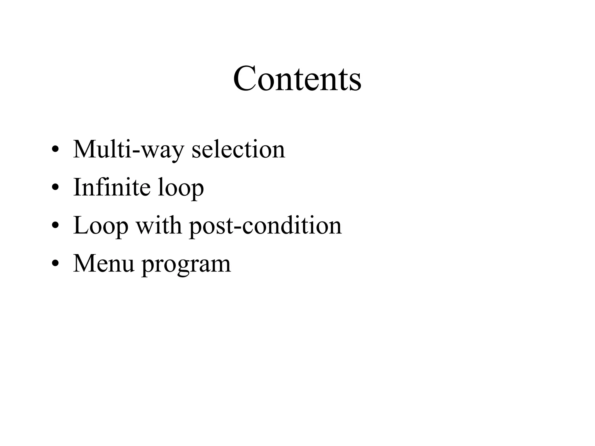 Menu Driven programs in Java | PPT