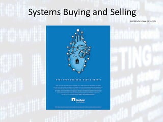 PRESENTATION 4 OF 24 / 173
Systems Buying and Selling
 