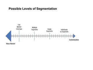 Possible Levels of Segmentation
 