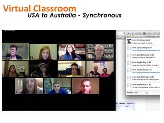 Virtual Classroom 
USA to Australia - Synchronous 
 