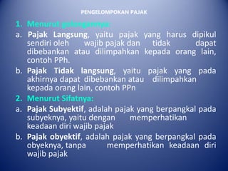 Pengantar Belajar Dasar Dasar Perpajakan | PDF