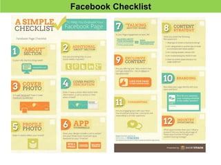 Facebook Checklist
 