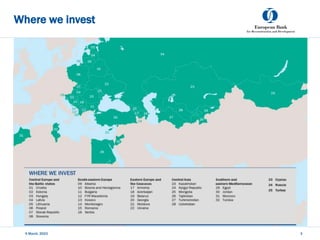 Where we invest
5 March, 2023 3
 