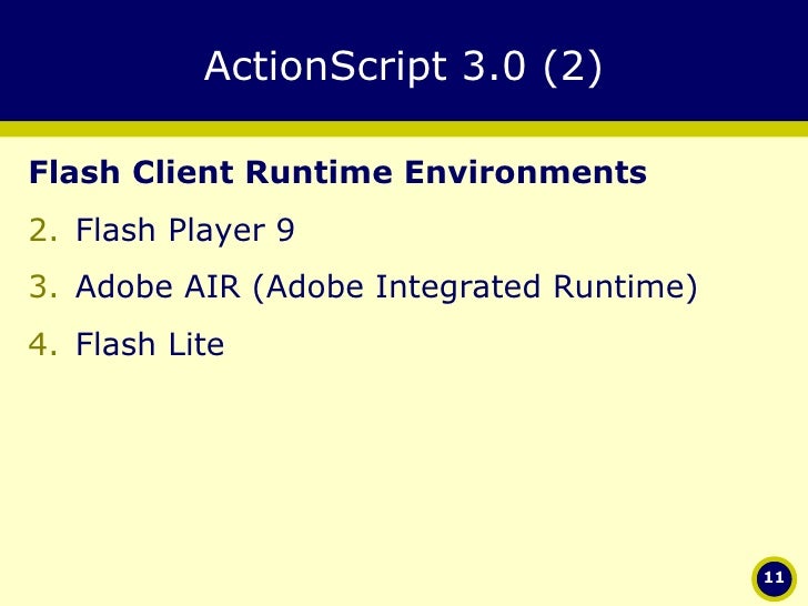 Actionscript 3 - Session 1 Introduction To As 3