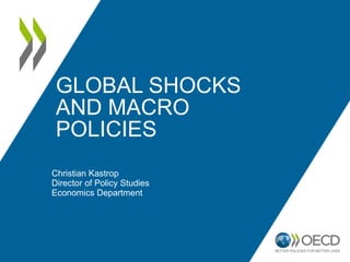 GLOBAL SHOCKS 
AND MACRO 
POLICIES 
Christian Kastrop 
Director of Policy Studies 
Economics Department 
 