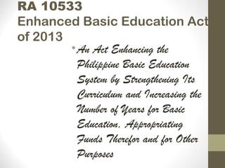 Session 1 k to 12 updates | PPT