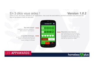 Visuel+Lee+Jeﬀries+
Applica1on'Mobile'Solidaire''
Contre'l’exclusion'sociale'et'le'gaspillage'
 