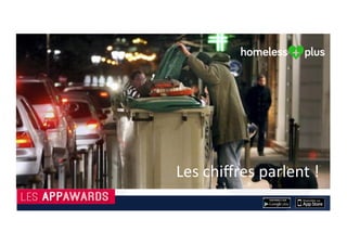 L’année	2016	à	travers	son	jury,	8	Pros	(4	femmes,	4	hommes)	récompensera	8	applica@ons	
parmi	40	applica@ons	sur	presque	180	dossiers	reçus	de	10	pays	diﬀérents	avec	118	validés	en	
ligne	sur	le	site	web.	
	
Selon	les	critères	suivants	:	
U@le	pour	l’u@lisateur	
Innova@on	
Ergonomie	et	Design	des	fonc@onnalités	
Fluidité	et	Qualité	du	contenu	
Qualité	du	Pitch	de	5mn	
	
Pour	la	:	
Meilleur	Apps	
Meilleur	Apps	Digital	Na@ve	By	NextPLZ	
Meilleur	Apps	d’une	Startup	(-2ans)	
Meilleur	Apps	Apple	Watch	/	Android	wear												
Meilleur	Apps	Gaming																																																															h%p://www.lesappawards.fr/le-jury/	
Meilleur	Apps	UX/UI	
Meilleur	Apps	M-Commerce	
Meilleur	Apps	du	Public	
	
Partenaire	
 