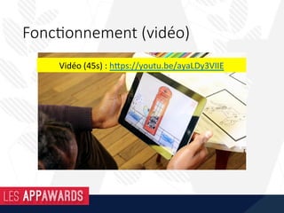 Présenta,on
La	start-up	Wakatoon	est	à	la	fois:	
1.  Editeur	de	logiciel		
(applica8on	Wakatoon)	
2.  Producteur	de	contenus	
(histoires	Wakatoon	personnalisables)	
 