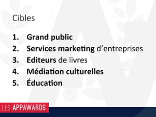 Un nouveau média
• Un	transmédia	mi-papier	mi-numérique	
• Une	nouvelle	forme	de	narra;on	
• Un	nouveau	souﬄe	pour	le	livre	et	le	papier	
• Une	nouvelle	dimension	pour	le	mé;er	
d’auteur		
• Le	dessin	animé	désormais	accessible	
 