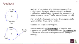 System Model Feedback An introduction to systems thinking: Concepts and simple models (part 1 ...