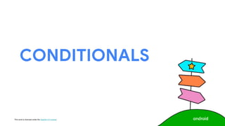 This work is licensed under the Apache 2.0 License
CONDITIONALS
 